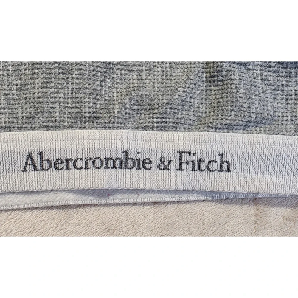 Abercrombie & Fitch Grey Waffle Knit Henley Bralette Racerback Lounge Bra S